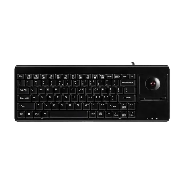perixx-periboard-514-plus-wired-compact-trackball-keyboard-with-extra-usb-ports image 1