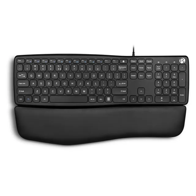 perixx-periboard-527-wired-ergonomic-usb-keyboard-with-detachable-wrist-rest image 1