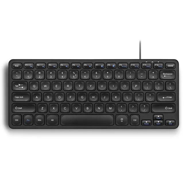 perixx-periboard-416-wired-mini-usb-keyboard-with-4-hubs image 1