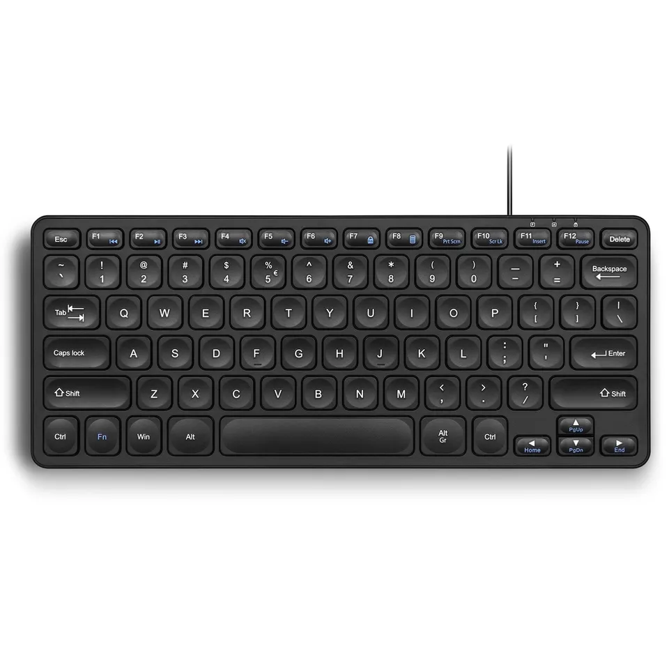 perixx-periboard-416-wired-mini-usb-keyboard-with-4-hubs image 1