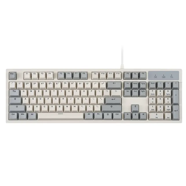 perixx-periboard-108m-mechanical-full-size-keyboard-gateron-red-sa-keycaps image 1