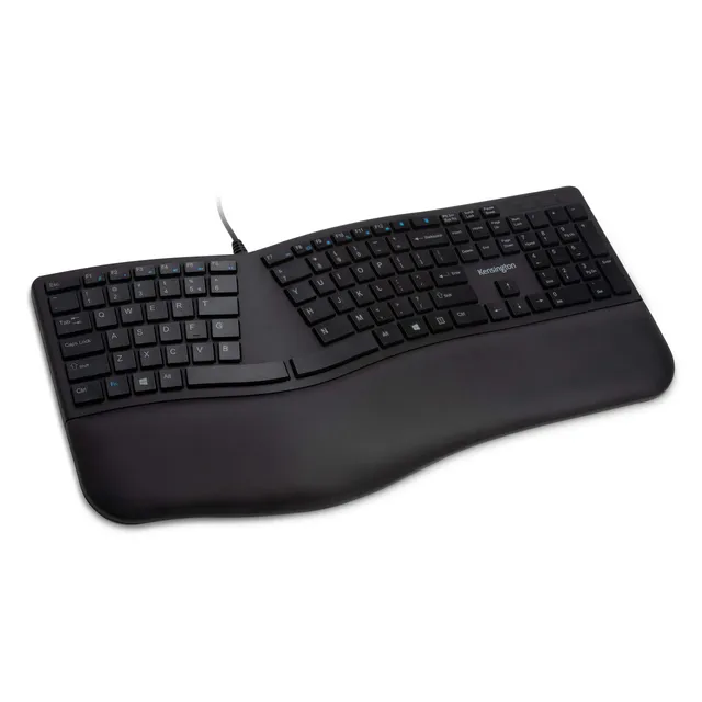 kensington-pro-fit-ergonomic-wired-keyboard-k75400us-split-design-built-in-cushi image 1