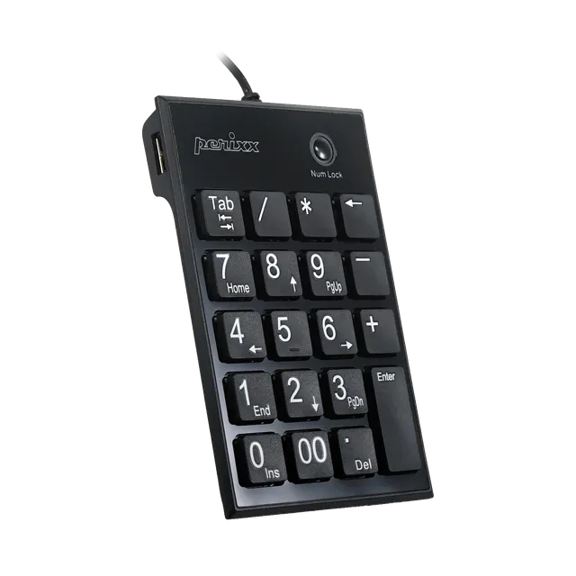 perixx-peripad-202-wired-numeric-keypad-with-scissor-keys-and-built-in-usb-hub image 1