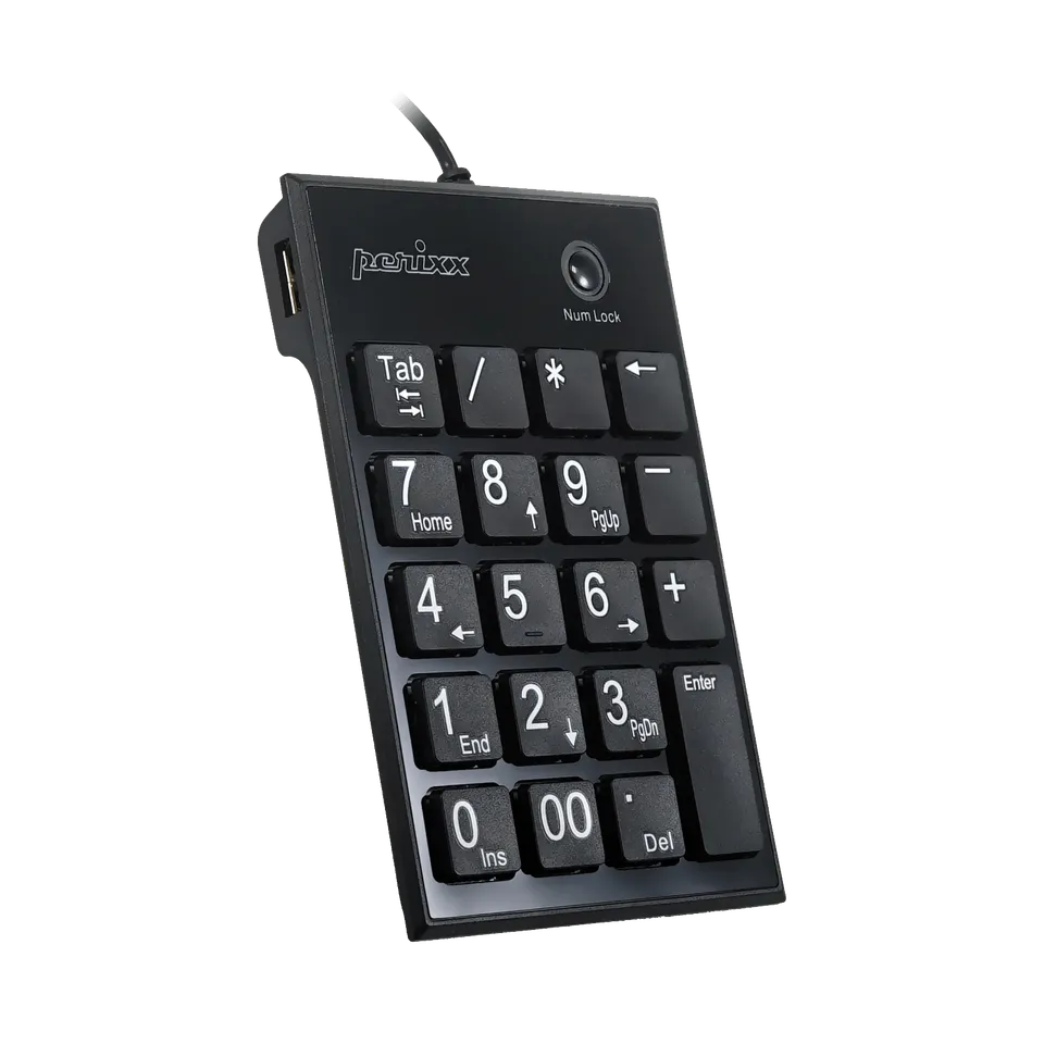 perixx-peripad-202-wired-numeric-keypad-with-scissor-keys-and-built-in-usb-hub image 1