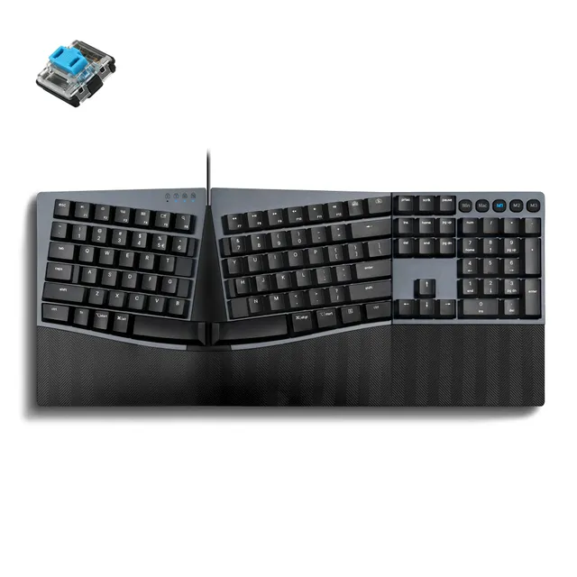 perixx-periboard-535ii-wired-ergo-mechanical-keyboard-with-split-key-ergonomic-d image 1