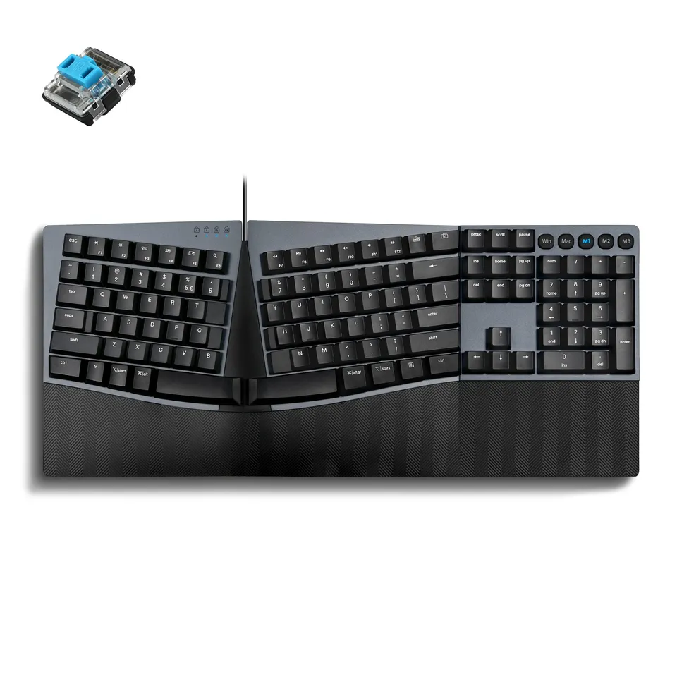 perixx-periboard-535ii-wired-ergo-mechanical-keyboard-with-split-key-ergonomic-d image 1