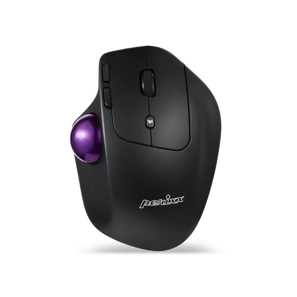 perixx-perimice-720-wireless-bluetooth-ergonomic-vertical-trackball-mouse image 1