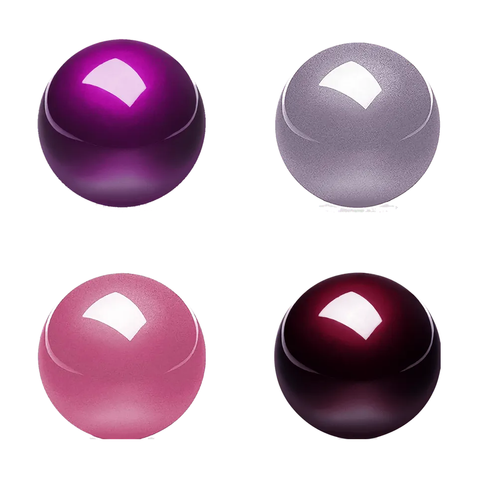 perixx-peripro-303-x4a-glossy-34mm-trackball-replacement-pack-red-purple-pink-la image 1