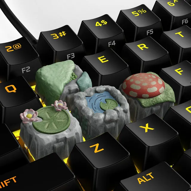hyperx-hx3d-nature-movement-keycap-pack-wasd-arrow-keys image 1