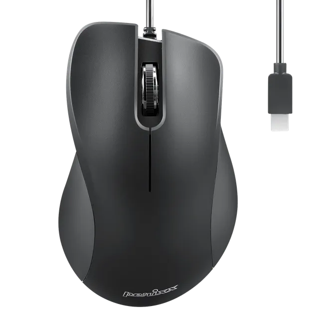 perixx-perimice-221-wired-ergonomic-mouse-with-silent-click-usb-a-usb-c image 1
