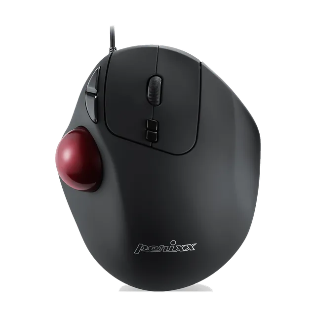 perixx-perimice-517-wired-ergonomic-vertical-trackball-mouse-with-silent-click image 1