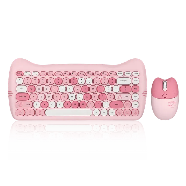perixx-periduo-715-wireless-mini-keyboard-and-mouse-set-with-cute-kitty-design-p image 1