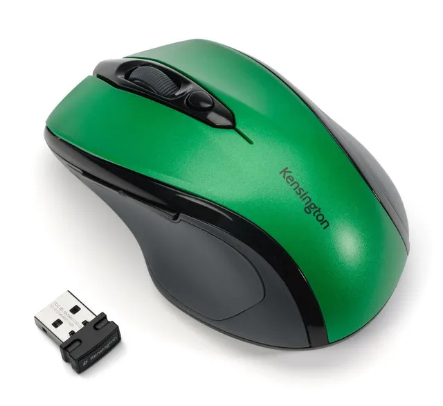 kensington-pro-fit-mid-size-wireless-mouse-emerald-green-k72424am image 1