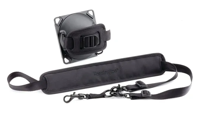 kensington-rotating-hand-strap-and-shoulder-strap-for-secureback-tablet-enclosur image 1