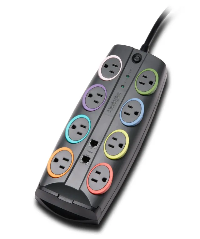 kensington-smartsockets-8-outlet-8-foot-cord-2490-joules-surge-protector-color-c image 1