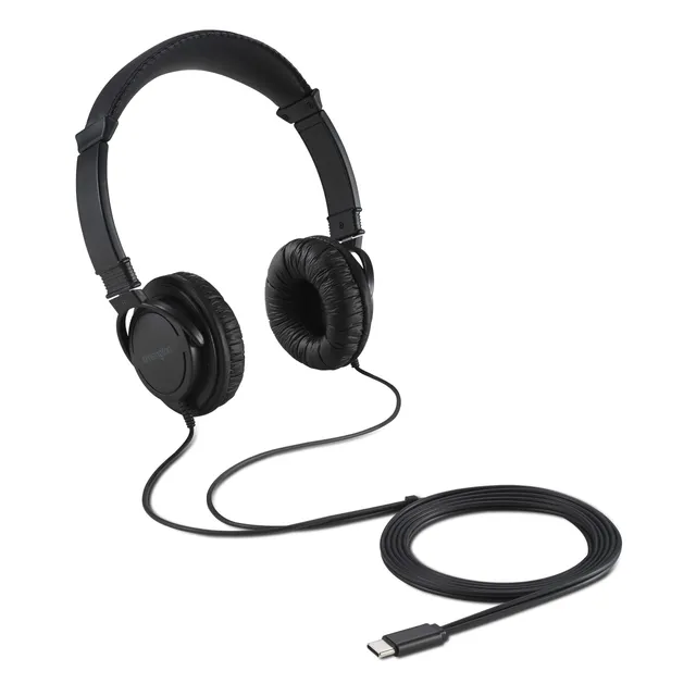 kensington-usb-c-hi-fi-headphones-k97456ww-on-ear-with-40mm-drivers-safe-listeni image 1