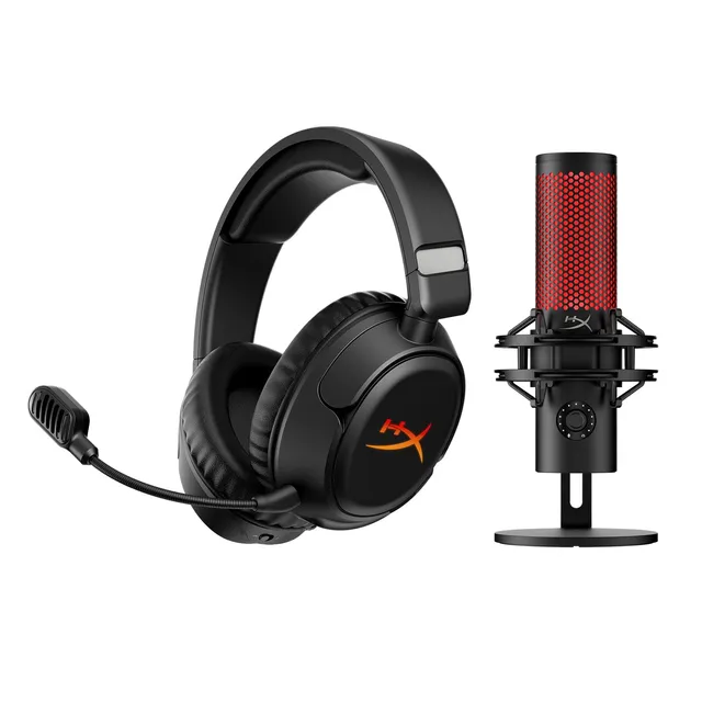 hyperx-cloud-flight-2-wireless-headset-quadcast-2-microphone-bundle image 1