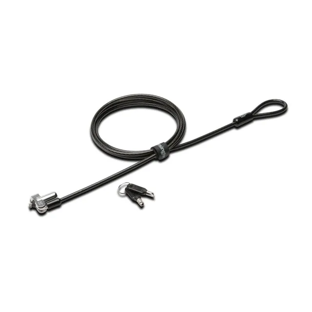 kensington-n17-dell-laptop-lock-with-key-k64440ww-6ft-carbon-steel-cable-wedge-s image 1