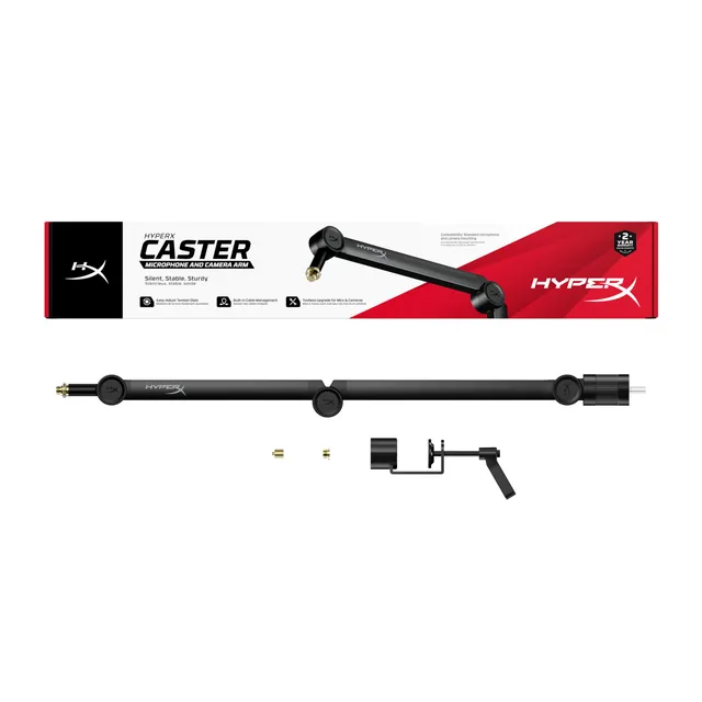 hyperx-caster-microphone-and-camera-arm-tool-less-adjustment-broad-compatibility image 1