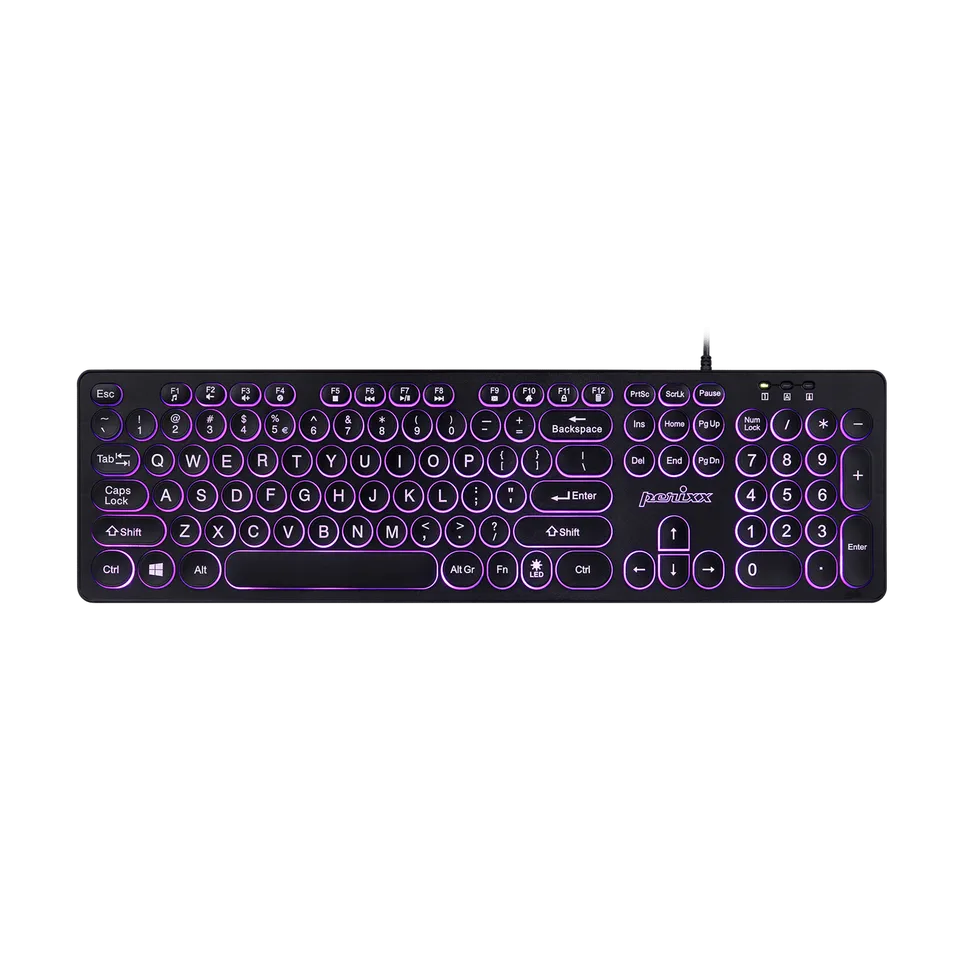 perixx-periboard-317r-wired-backlit-standard-keyboard-with-rounded-keys image 1