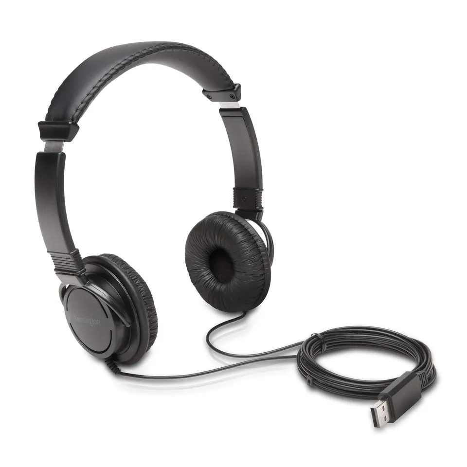 kensington-usb-a-hi-fi-headphones-with-microphone-k97600ww-on-ear-padded-headban image 1