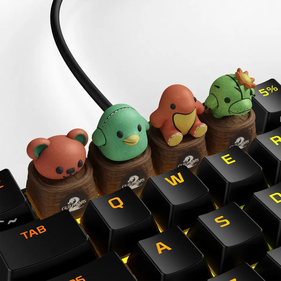 hyperx-3d-x-guild-wars-2-plush-pals-keycap-set image 1