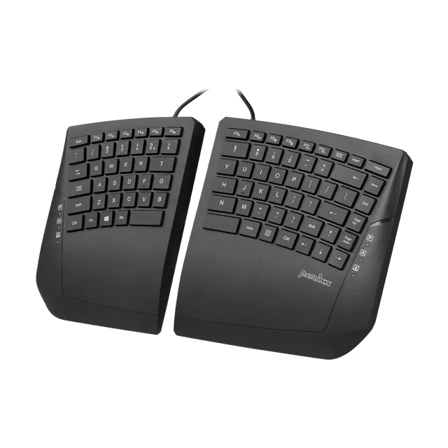perixx-periboard-524-wired-ergonomic-split-keyboard-with-adjustable-tilt-angle image 1