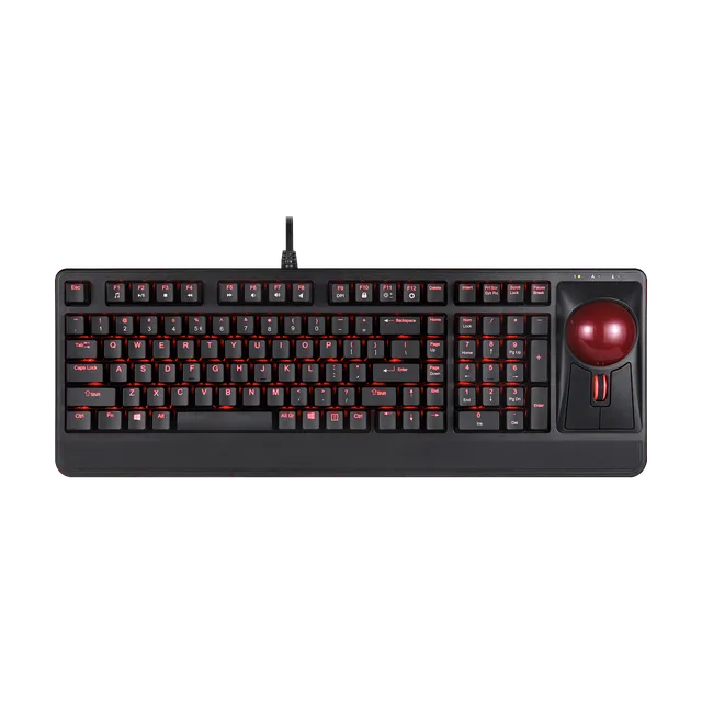 perixx-periboard-322-wired-backlit-trackball-keyboard-with-extra-usb-ports image 1