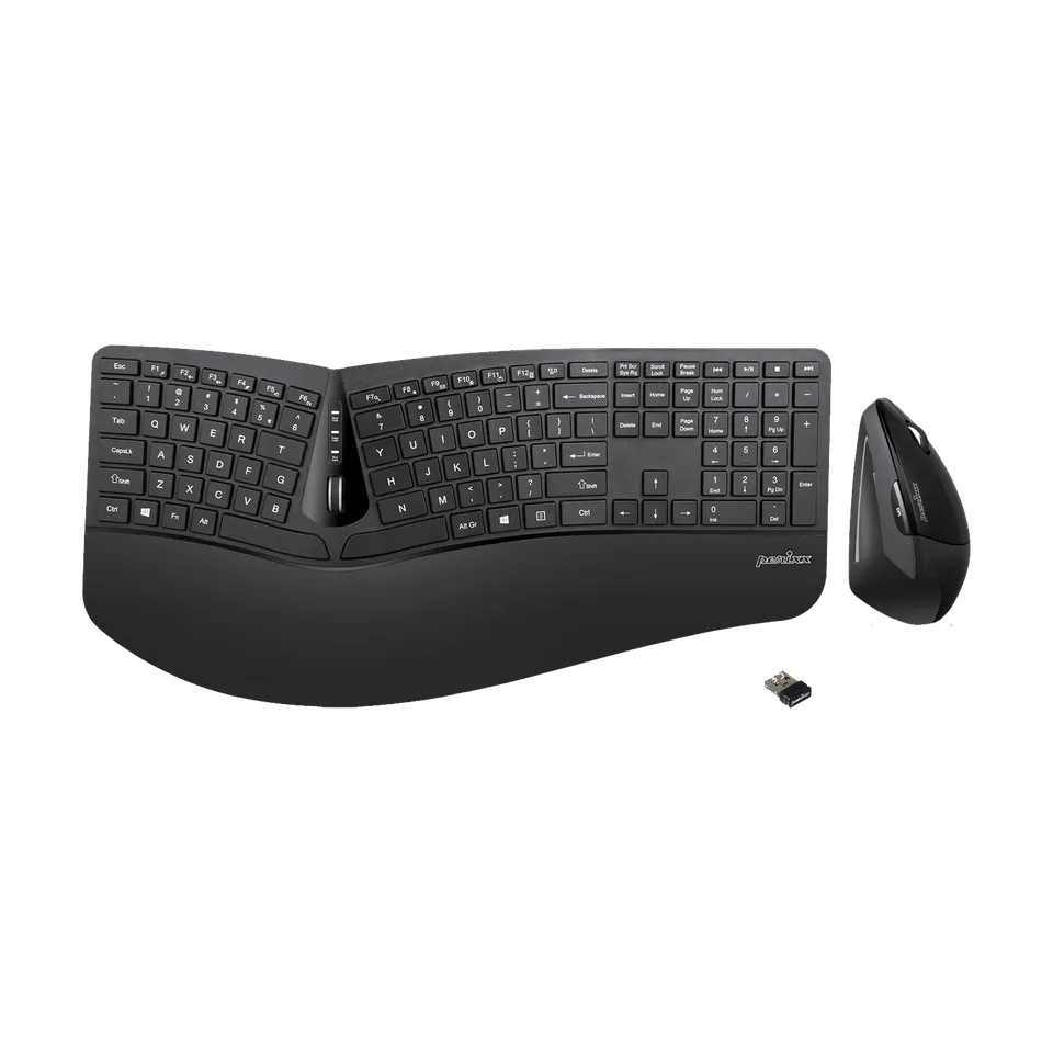 perixx-periduo-605-wireless-full-sized-ergonomic-keyboard-and-vertical-mouse-com image 1