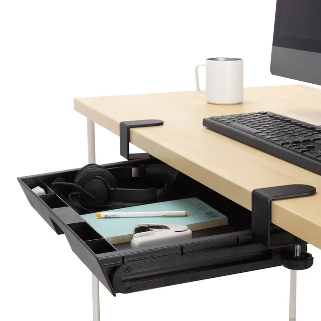 kensington-clamp-on-storage-drawer-under-desk-storage-drawer-damage-free-install image 1