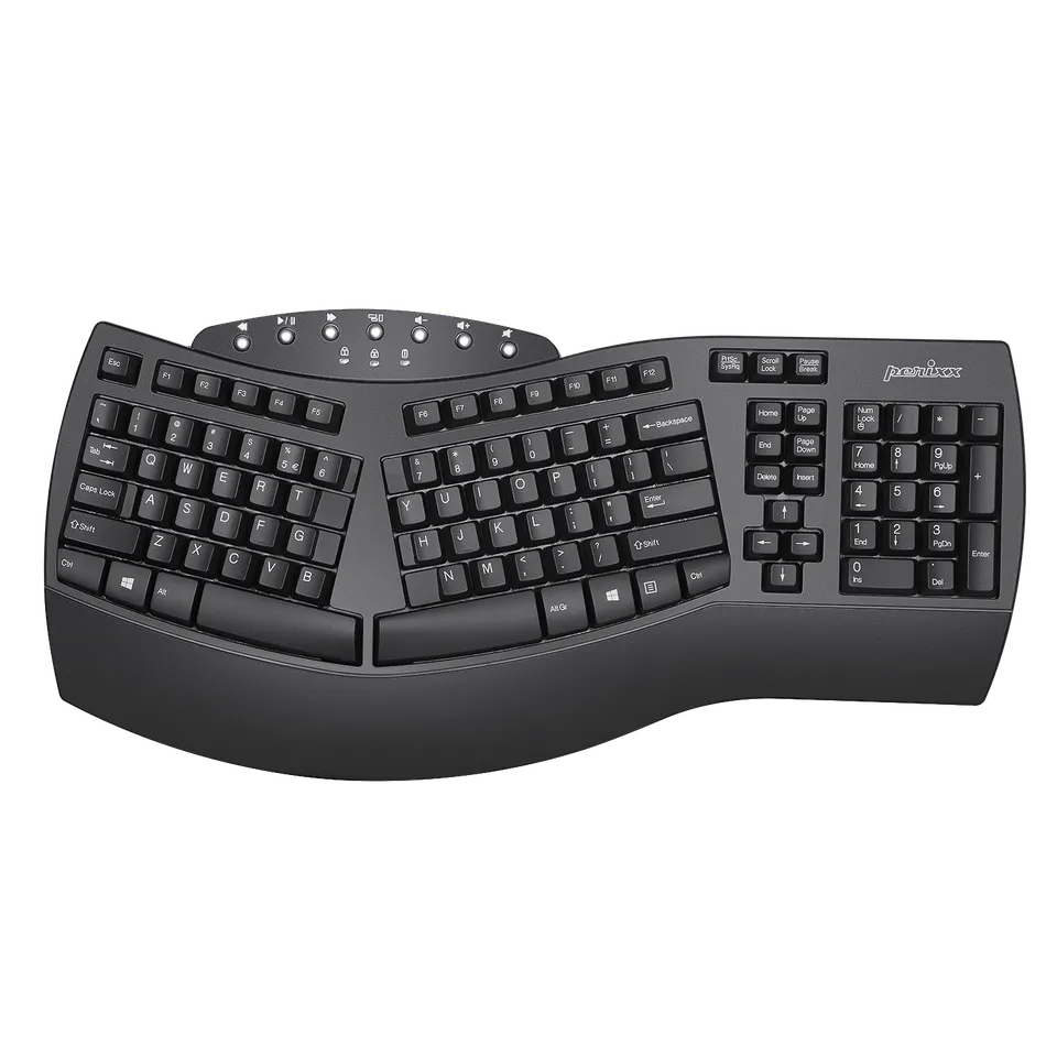 perixx-periboard-612-wireless-ergonomic-split-keyboard-with-2-4g-and-bluetooth-f image 1