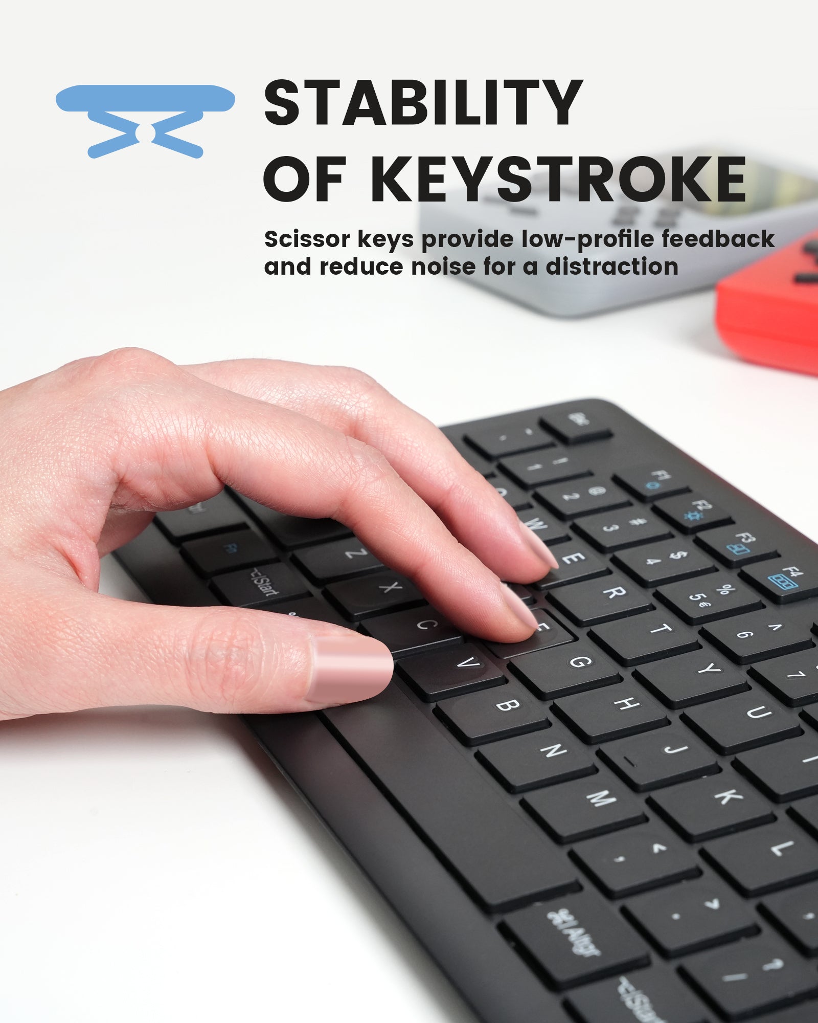 perixx-periboard-817-wireless-multi-device-keyboard-with-aluminum-frame image 5