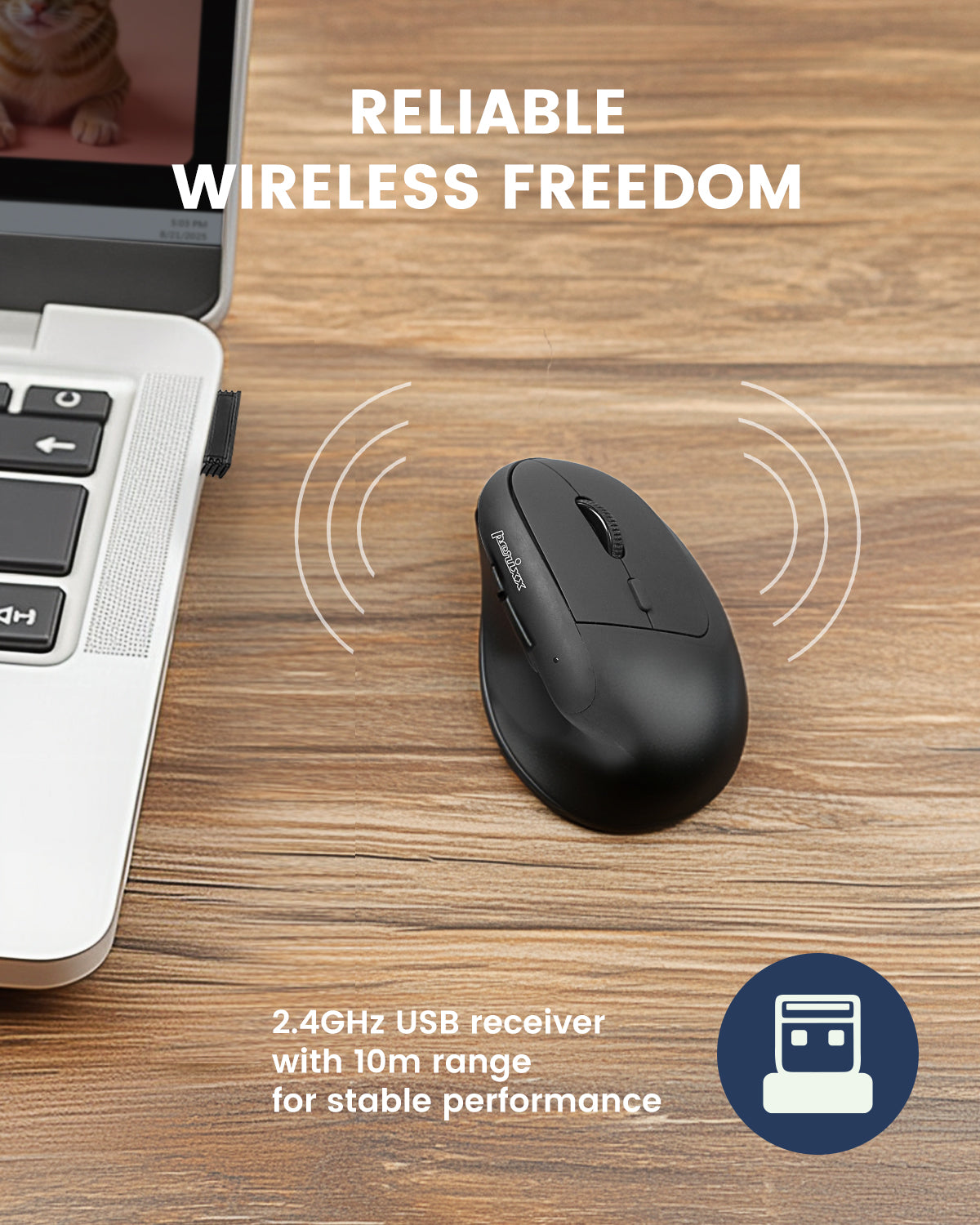 perixx-perimice-608ii-wireless-ergonomic-vertical-mouse-4-dpi-levels-right-hande image 3