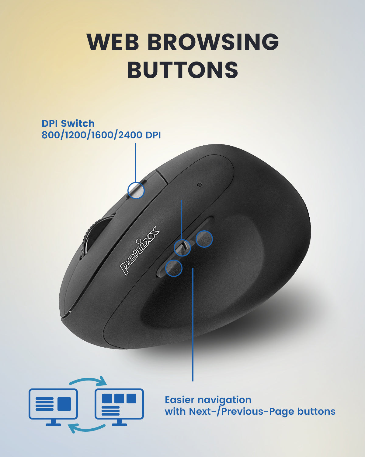 perixx-perimice-608ii-wireless-ergonomic-vertical-mouse-4-dpi-levels-right-hande image 5