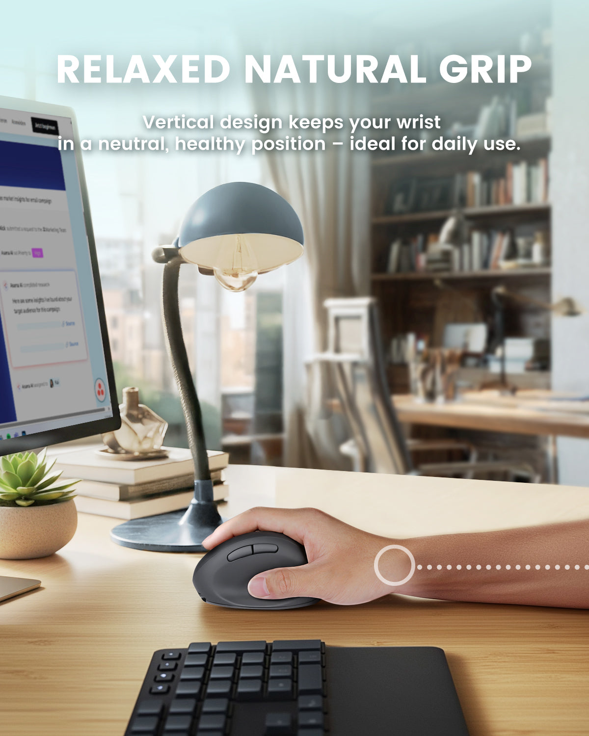 perixx-perimice-719rx-wireless-rechargeable-ergonomic-vertical-mouse image 2