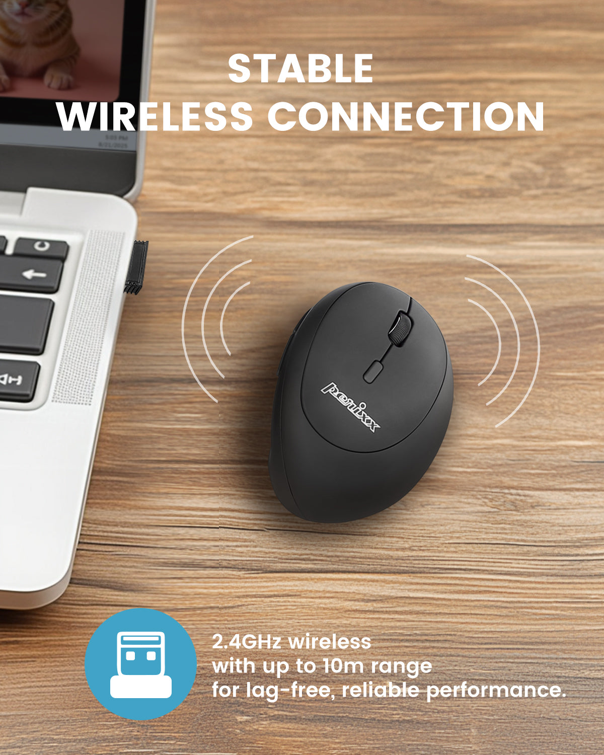 perixx-perimice-719rx-wireless-rechargeable-ergonomic-vertical-mouse image 5