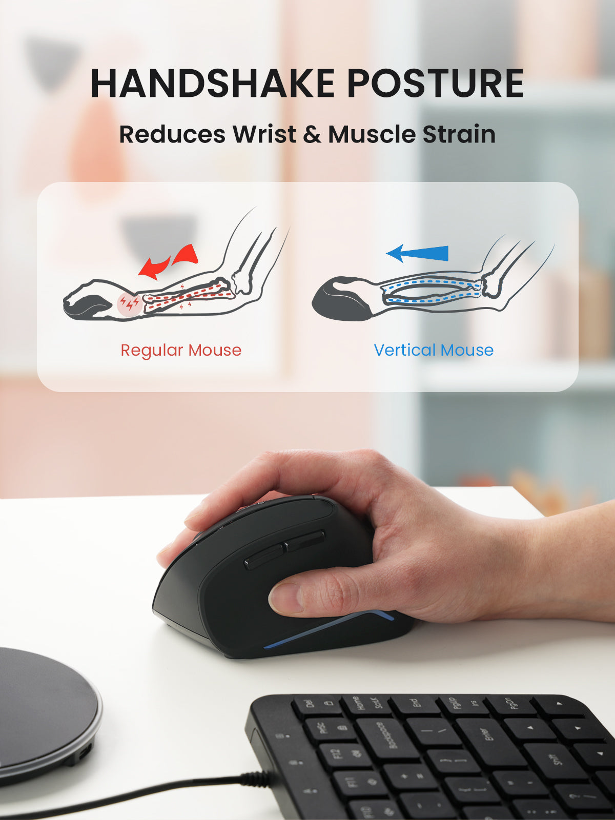 perixx-perimice-715r-wireless-rechargeable-vertical-mouse-right-handed image 2