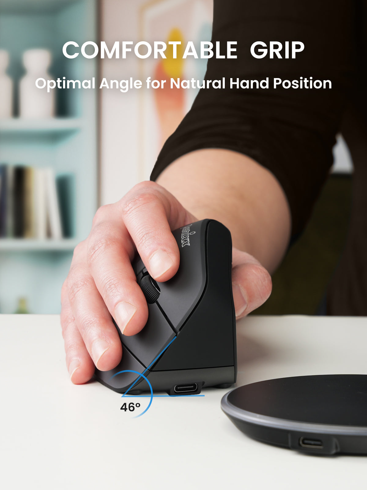 perixx-perimice-715r-wireless-rechargeable-vertical-mouse-right-handed image 3