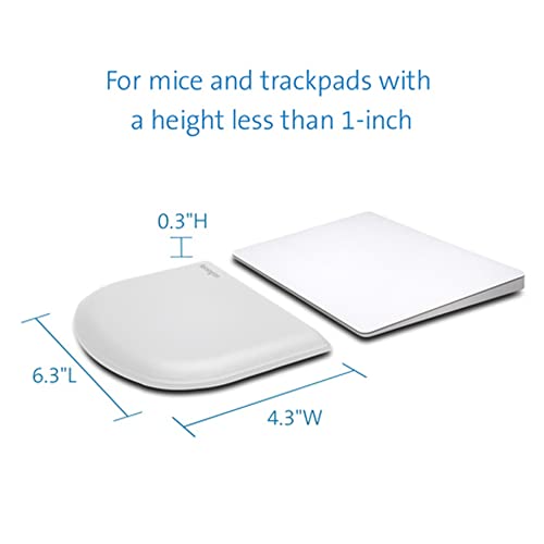 kensington-ergosoft-wrist-rest-for-slim-mouse-trackpad-k50436ww-white-gel-cushio image 8