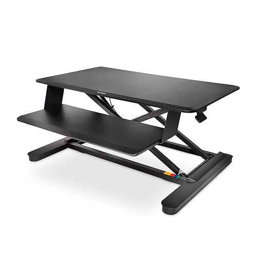 kensington-smartfit-sit-stand-desk-converter-k52804ww-fully-assembled image 8