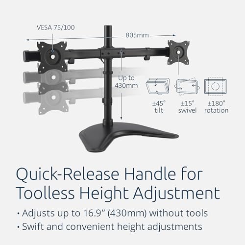 kensington-smartfit-ergo-freestanding-dual-monitor-stand-for-2-screens-up-to-27- image 8