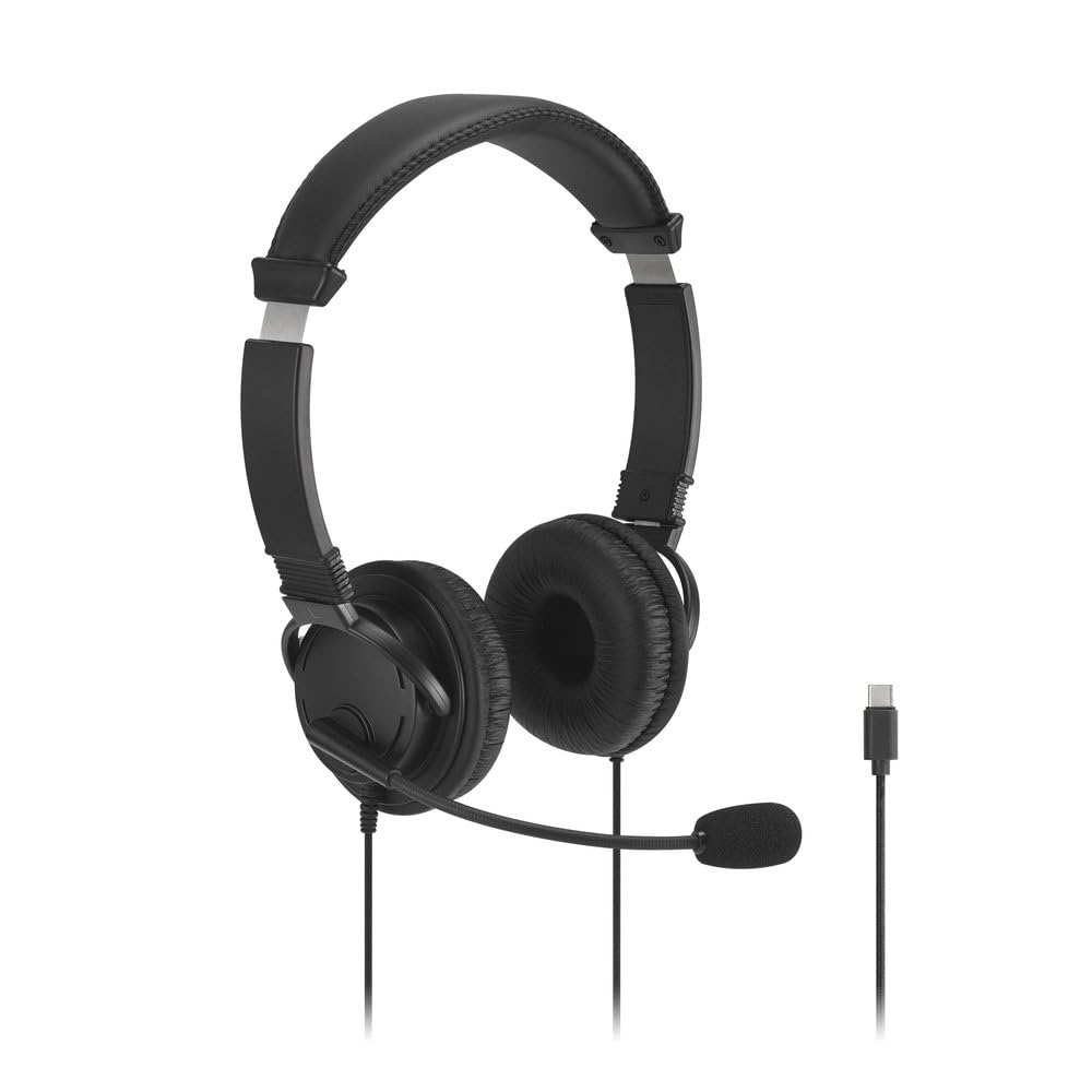 kensington-hi-fi-headphones-with-microphone-k97603ww-safe-94db-volume-limit-3-5m image 2