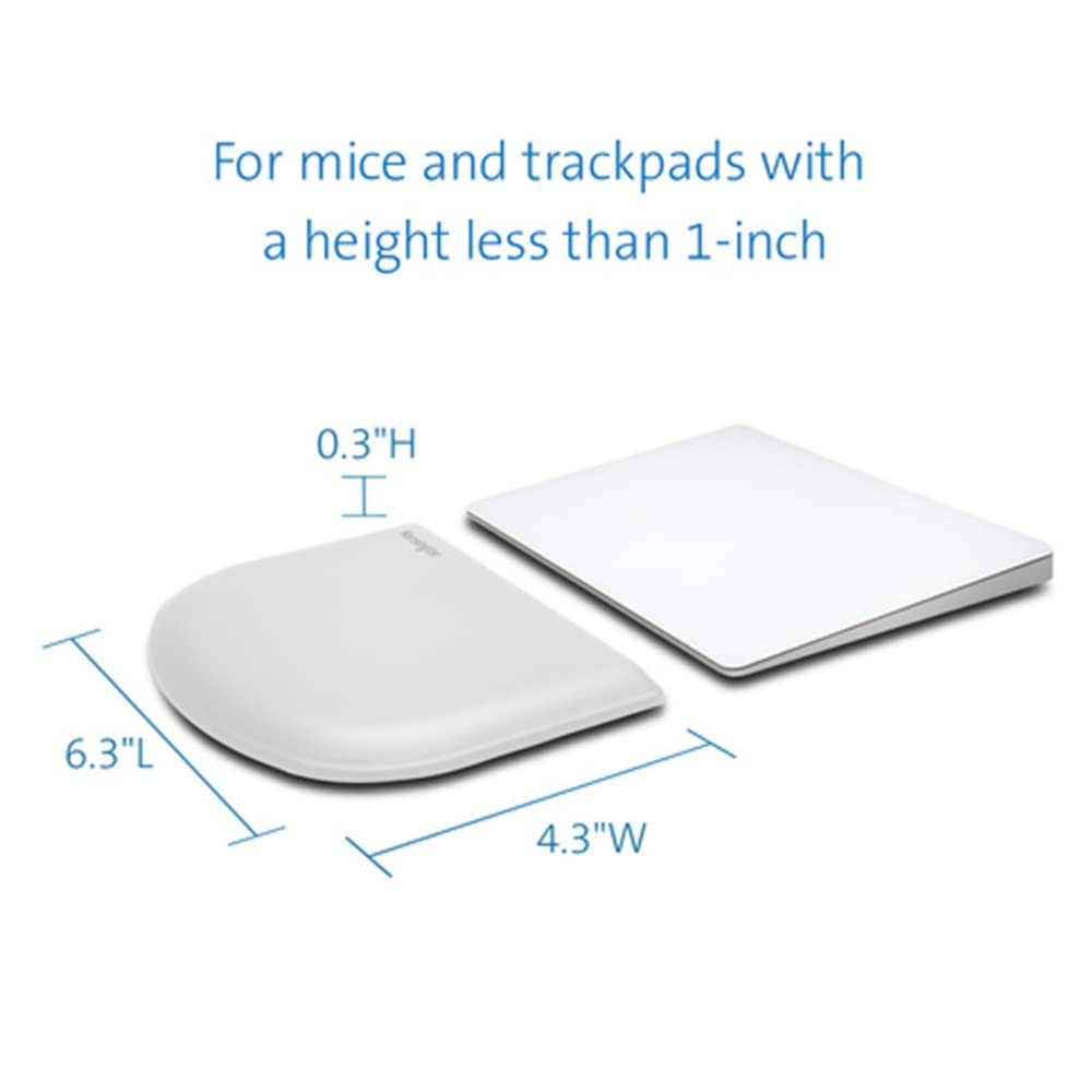 kensington-ergosoft-wrist-rest-for-slim-mouse-trackpad-k50436ww-white-gel-cushio image 5