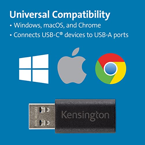 kensington-ca1020-usb-a-to-usb-c-adapter-usb-c-female-to-usb-a-male-converter-k3 image 8