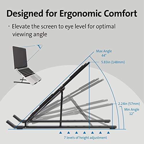 kensington-portable-laptop-stand-collapsible-aluminum-laptop-riser-height-adjust image 8