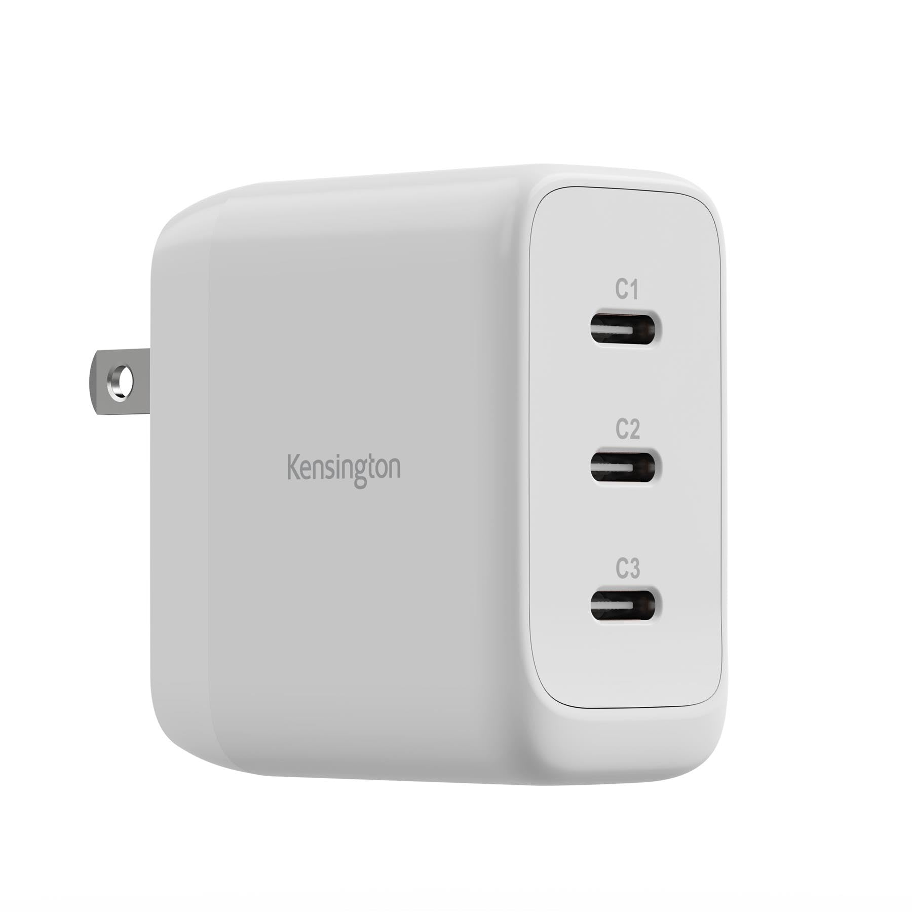 kensington-70w-usb-c-gan-power-adapter-3-port-fast-charger-with-power-delivery-f image 1