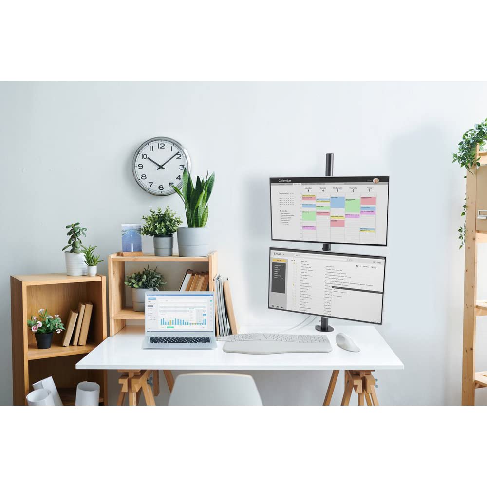 kensington-stacked-monitor-mount-with-vesa-mount-vertical-dual-monitor-stand-wit image 8