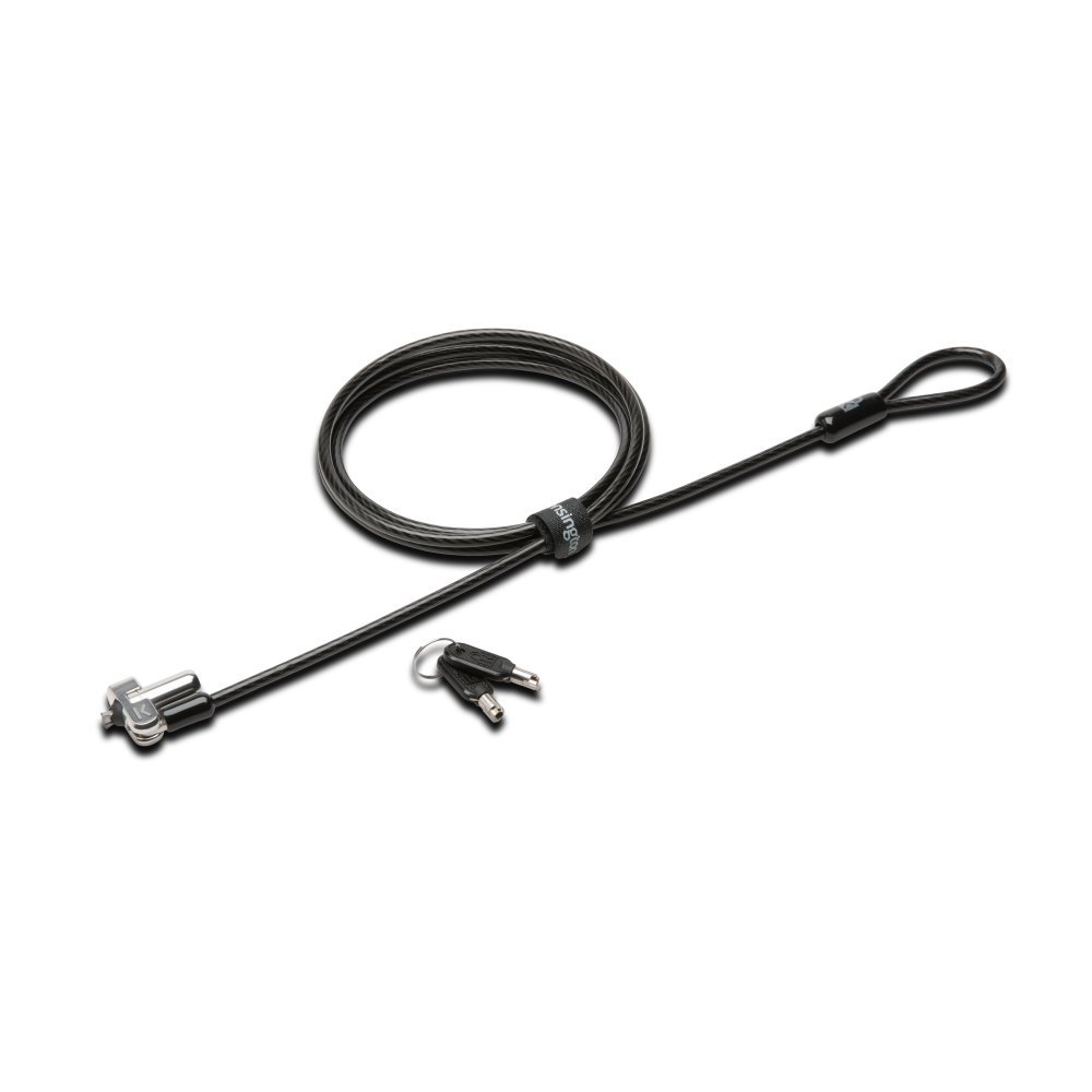 kensington-n17-dell-laptop-lock-with-key-k64440ww-6ft-carbon-steel-cable-wedge-s image 1