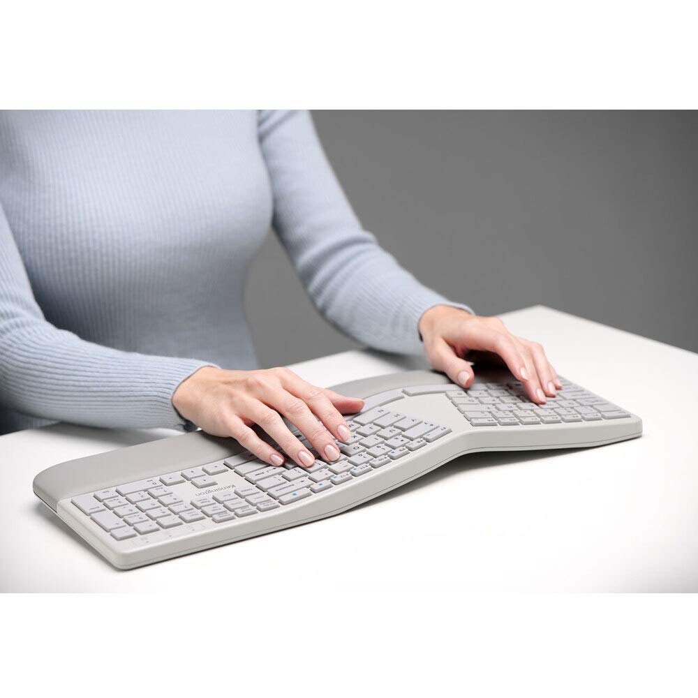 kensington-pro-fit-ergonomic-wireless-keyboard-grey-k75402us image 2