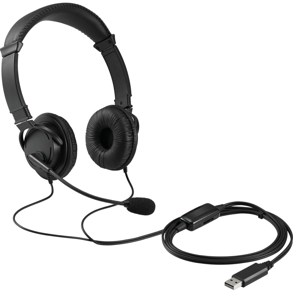 kensington-usb-headset-with-mic-with-volume-control-and-mute-button image 2